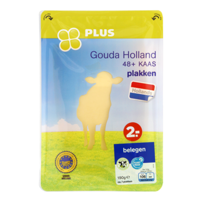 Huismerk Goudse belegen 48+ plakken